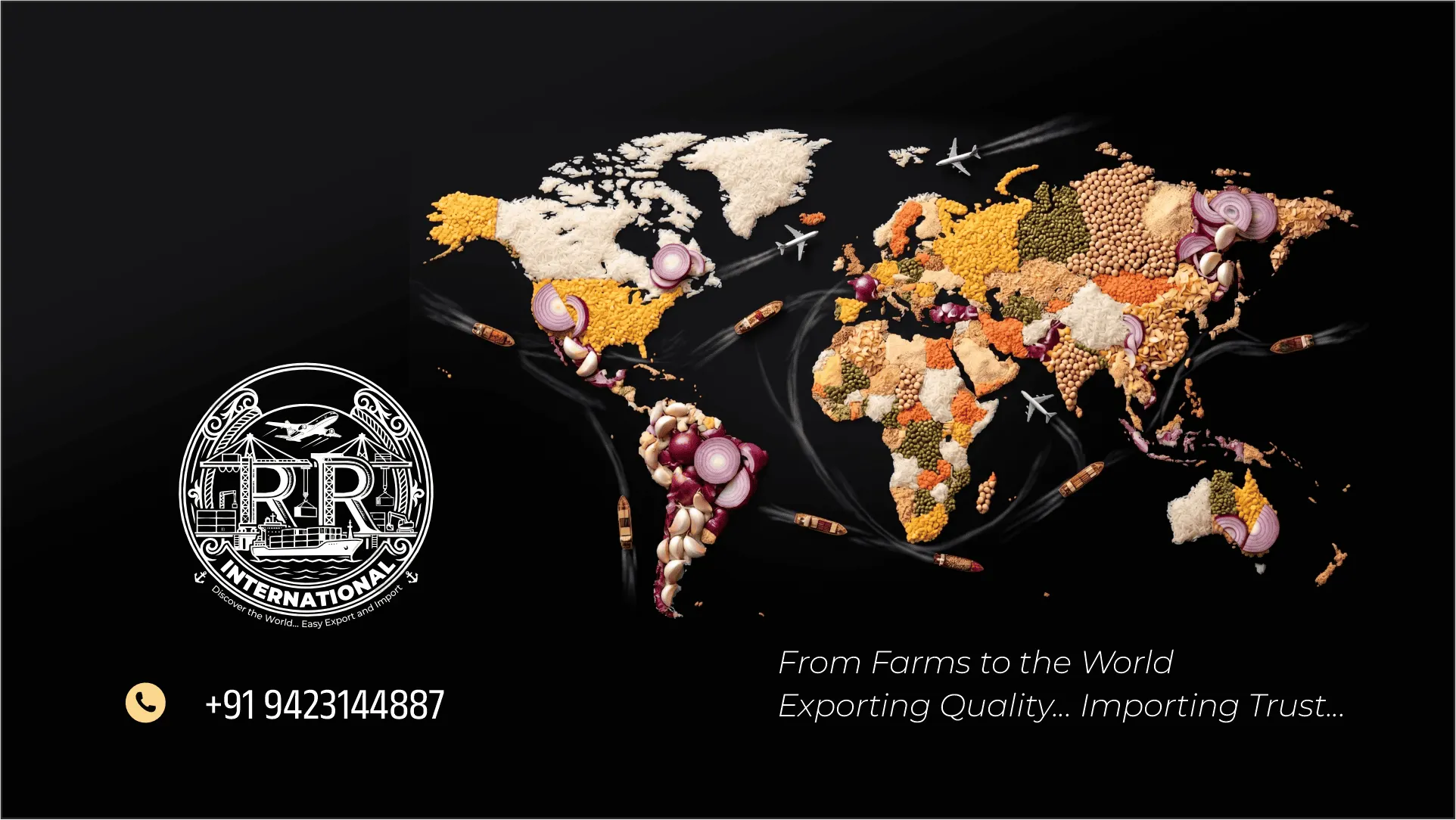 RR International, Importer and exporter, import, export, india, food products, agriculture produce, agriculture, eatables