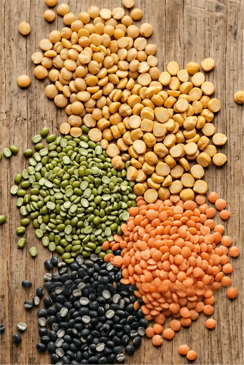 Pulses, Dal, Toor Dal, Pigeon Pea, Chana Dal, Split Chickpeas, Moong Dal, Green Gram Split, Urad Dal, Black Gram Split, Masoor Dal, Red Lentils